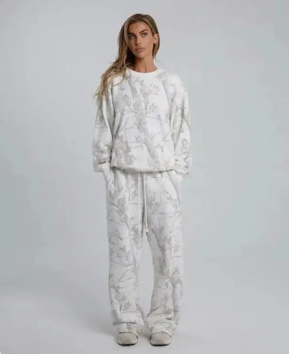 2024 Women's Camouflage Maple Leaf Hoodie Set