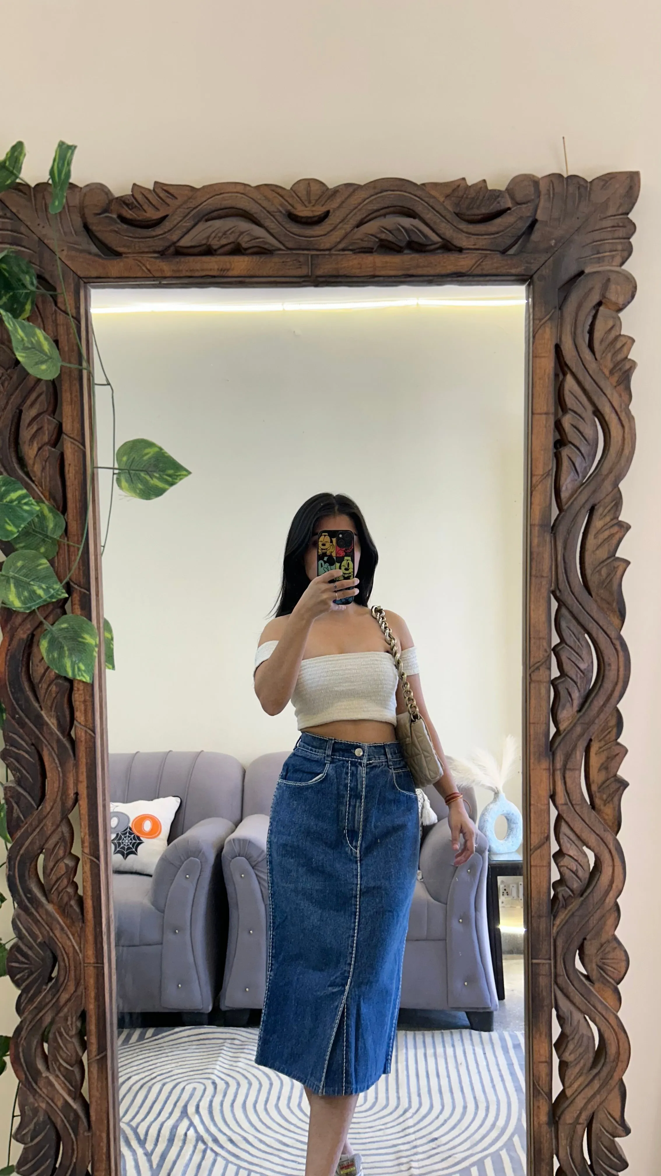 42) Korean skirt 26 waist/l:26