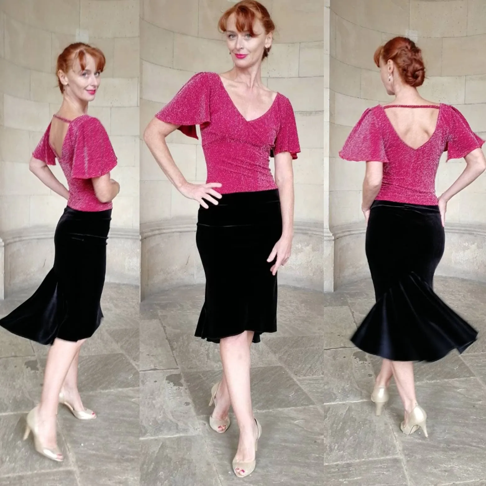 ALLEGRA Tango  Velvet skirt