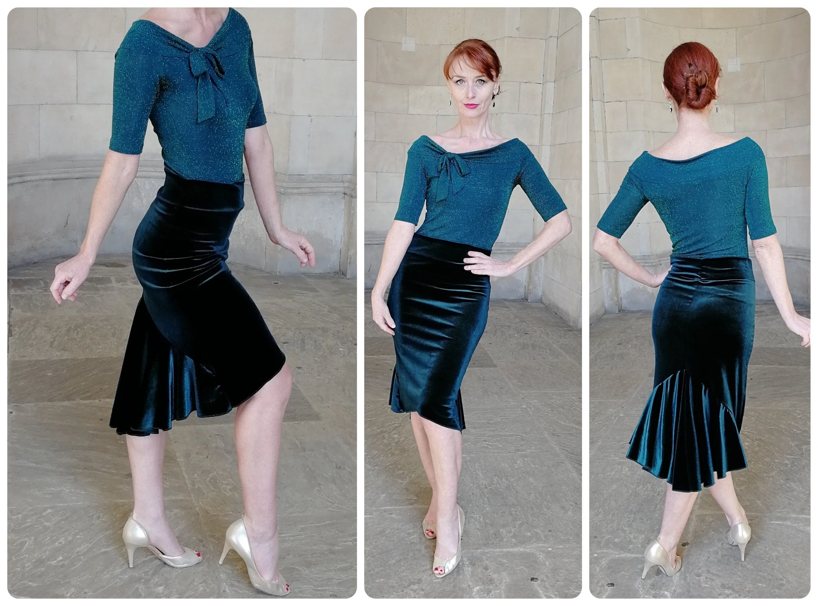 ALLEGRA Tango  Velvet skirt