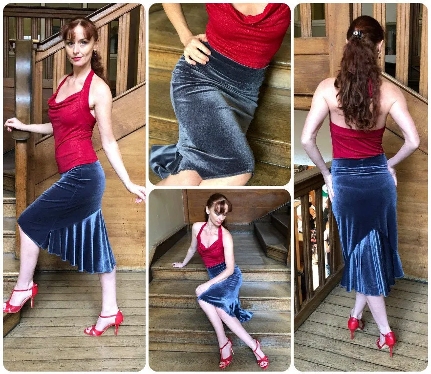 ALLEGRA Tango  Velvet skirt
