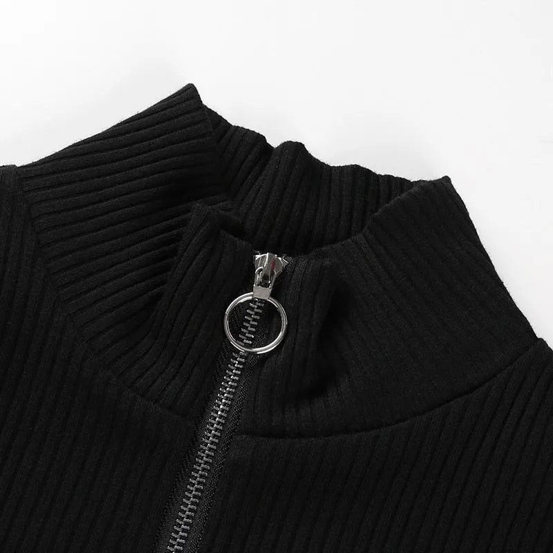 Autumn Black Long Sleeve Bodysuit Winter Elegant Turtleneck Body Femme Sexy Strapless Hollow Out Bodycon Bodysuits