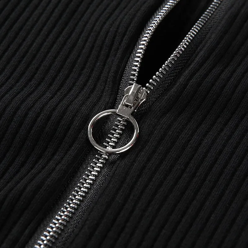 Autumn Black Long Sleeve Bodysuit Winter Elegant Turtleneck Body Femme Sexy Strapless Hollow Out Bodycon Bodysuits