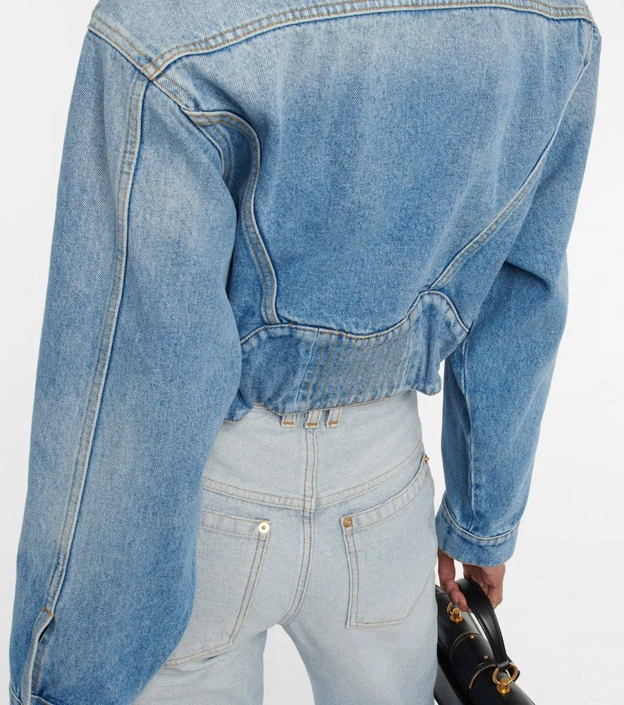 Balmain Cropped denim jacket