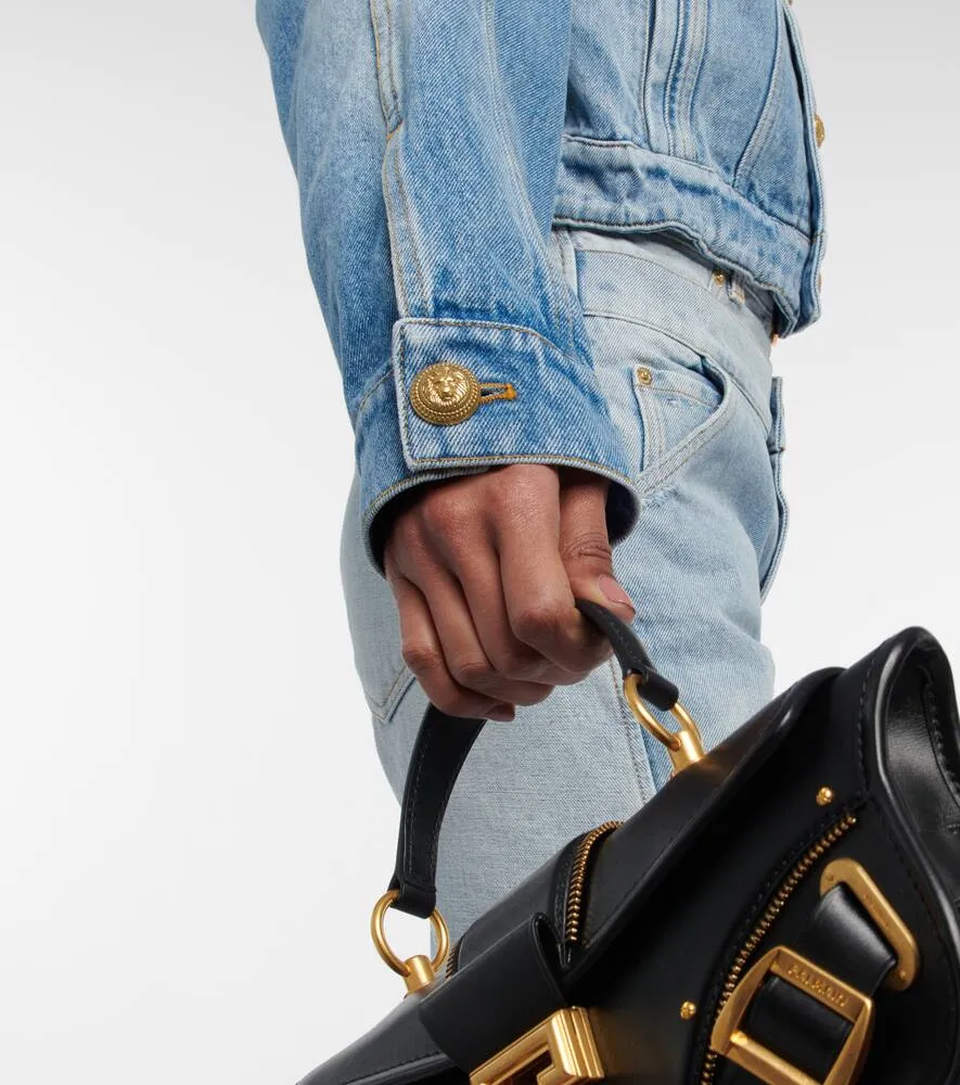Balmain Cropped denim jacket