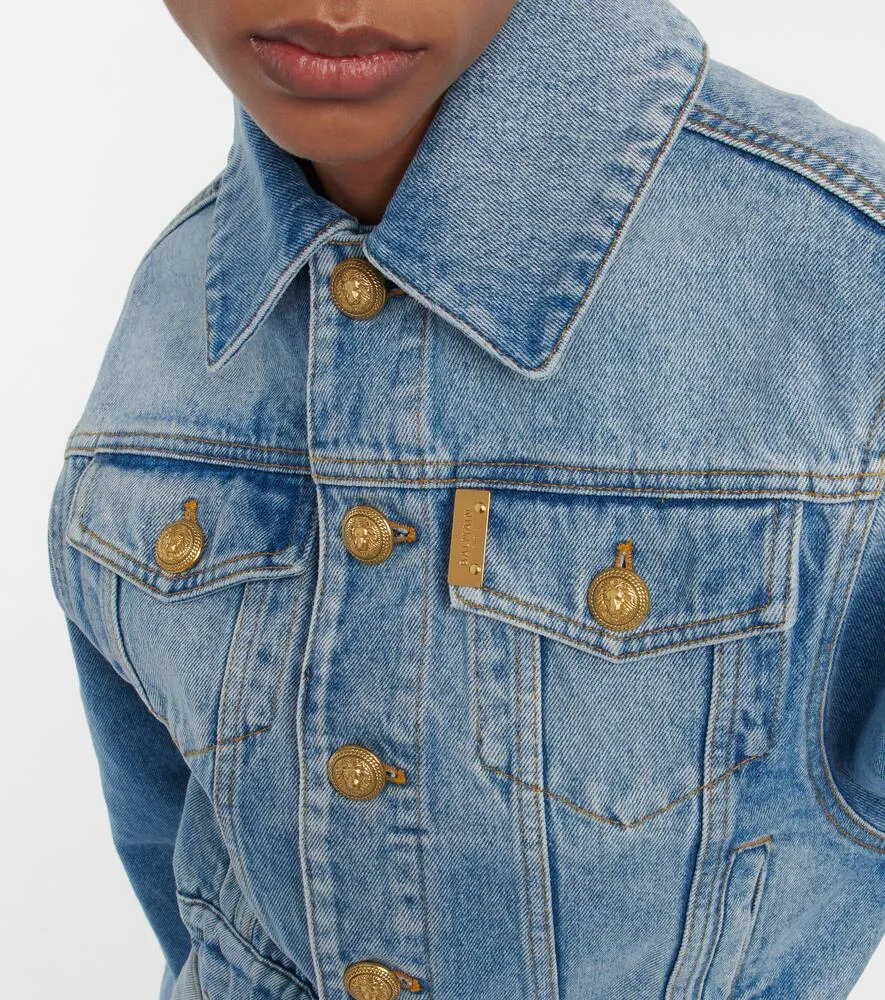 Balmain Cropped denim jacket