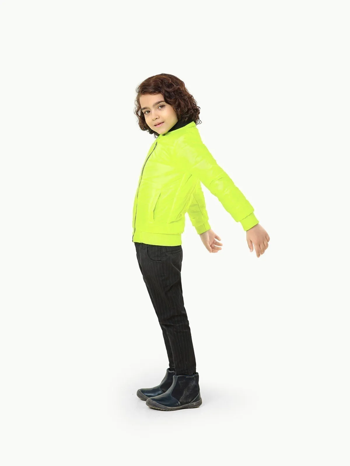 Boy's Black Neon Jacket - EBTJP22-001