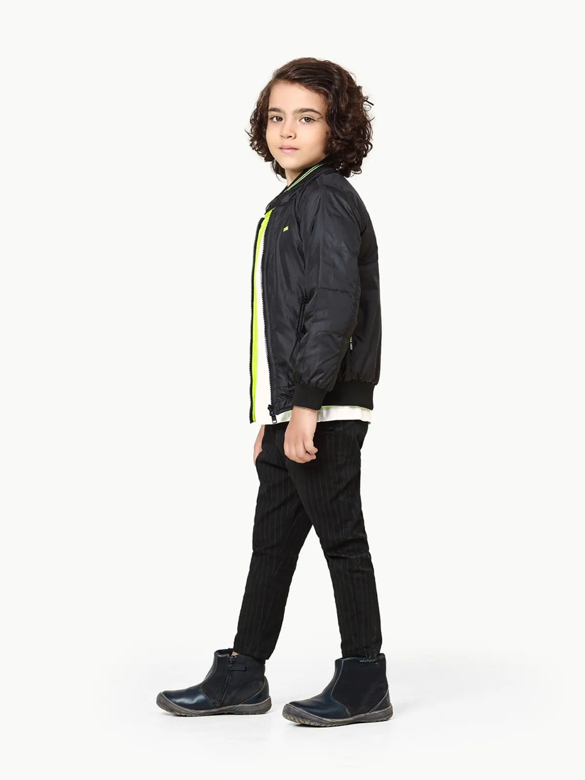 Boy's Black Neon Jacket - EBTJP22-001