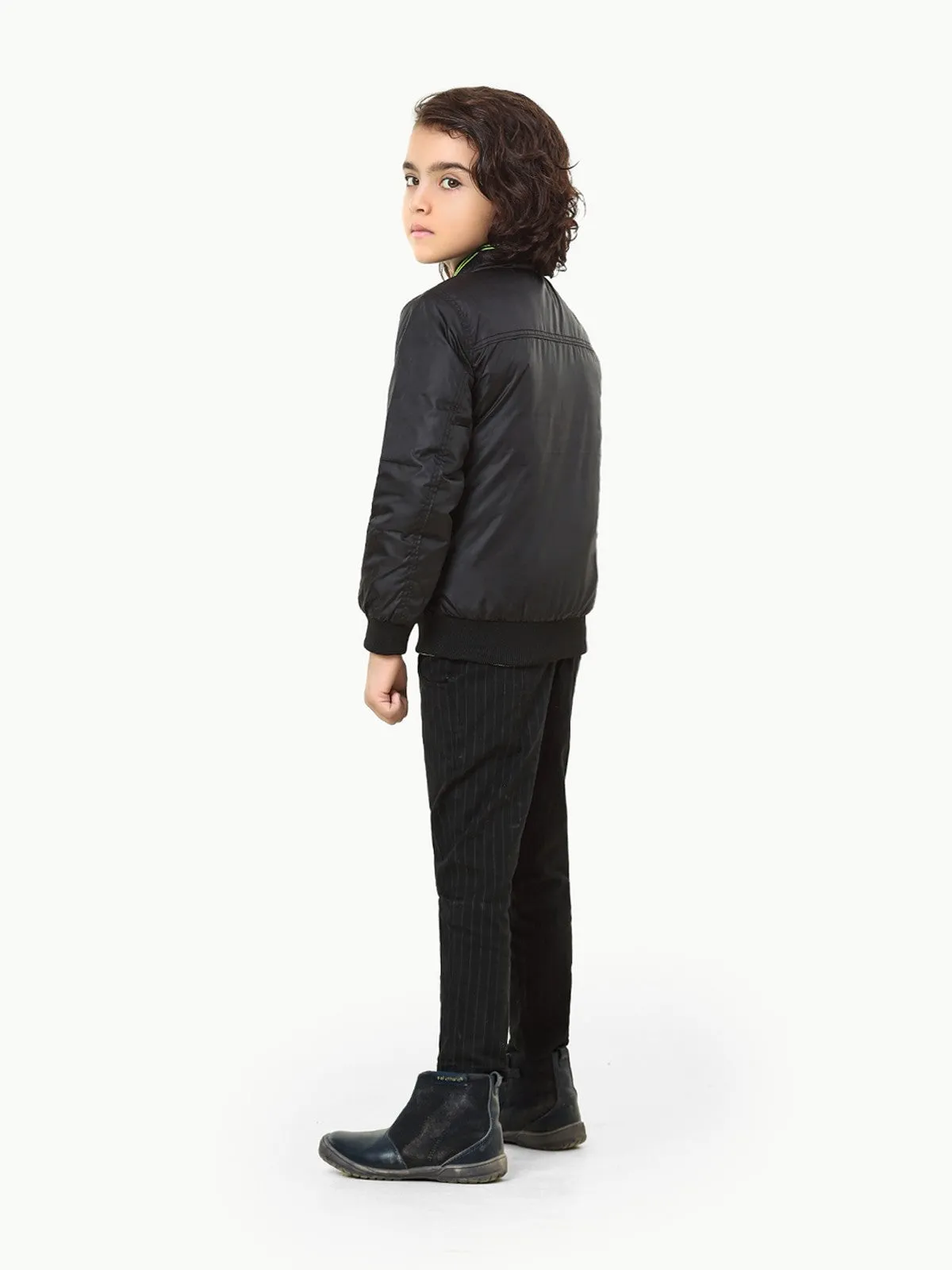 Boy's Black Neon Jacket - EBTJP22-001