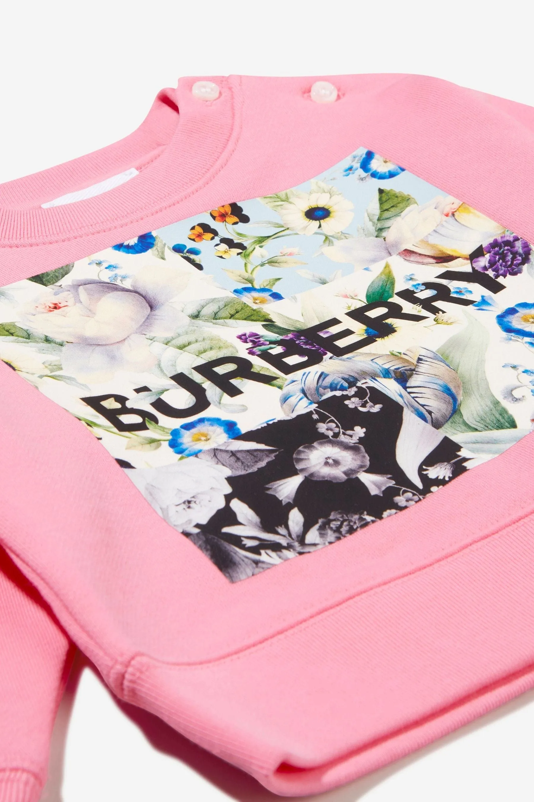 Burberry Baby Girls Cotton Logo Print Sweatshirt