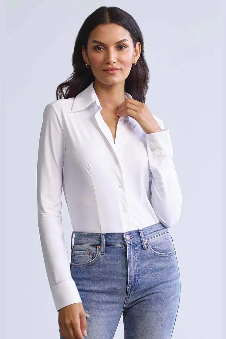 Classic Button Down Bodysuit