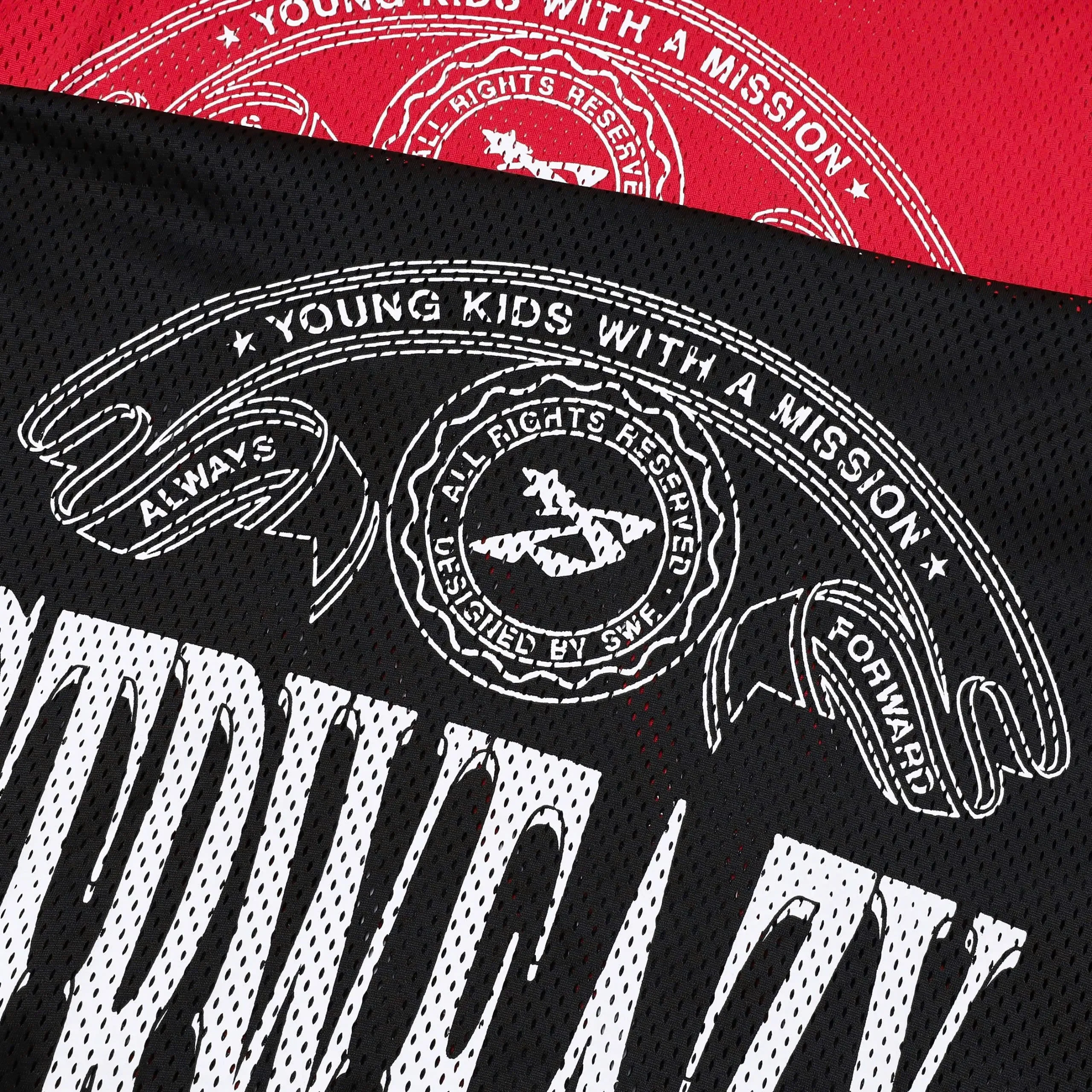 CREW LS JERSEY - BLACK/RED