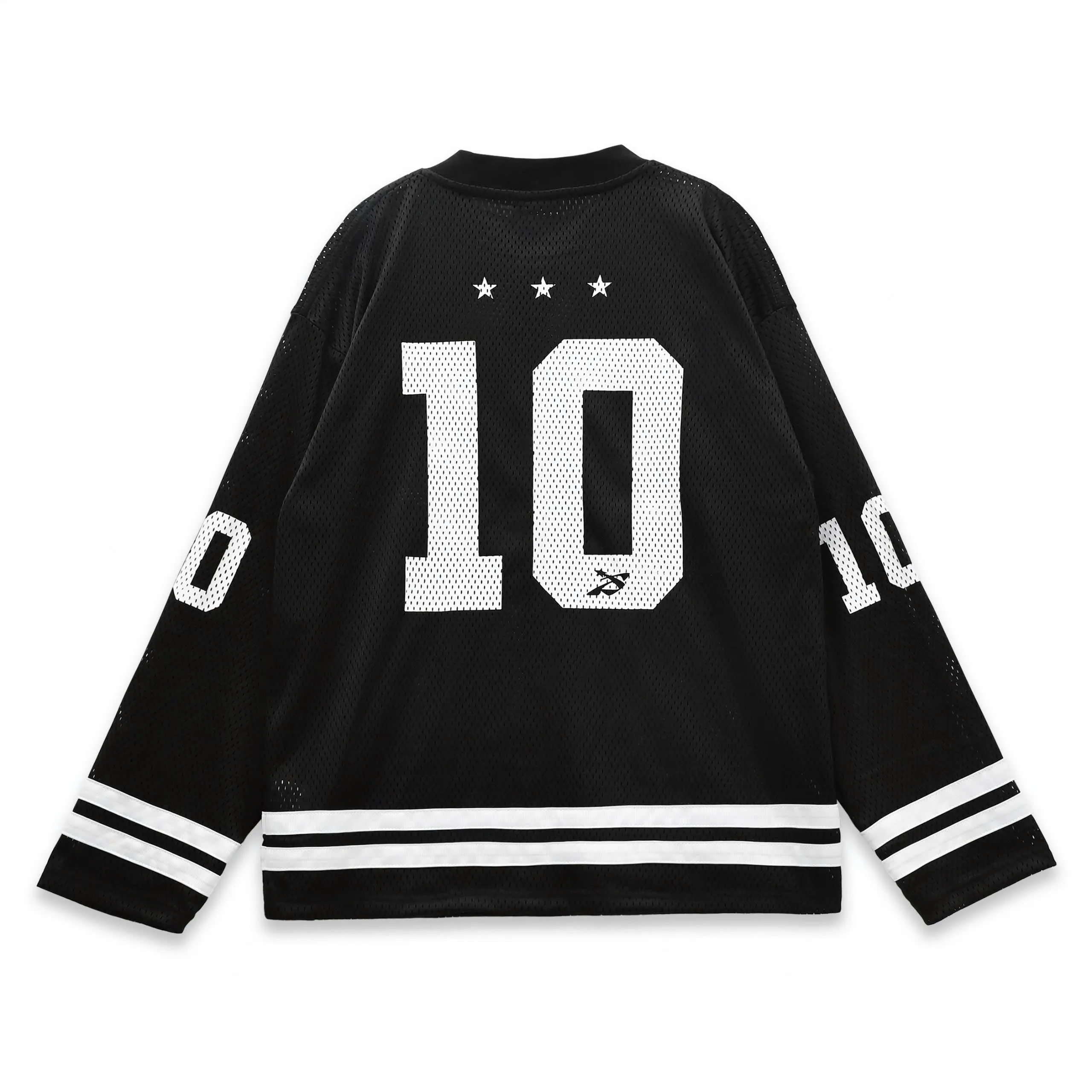 CREW LS JERSEY - BLACK/RED