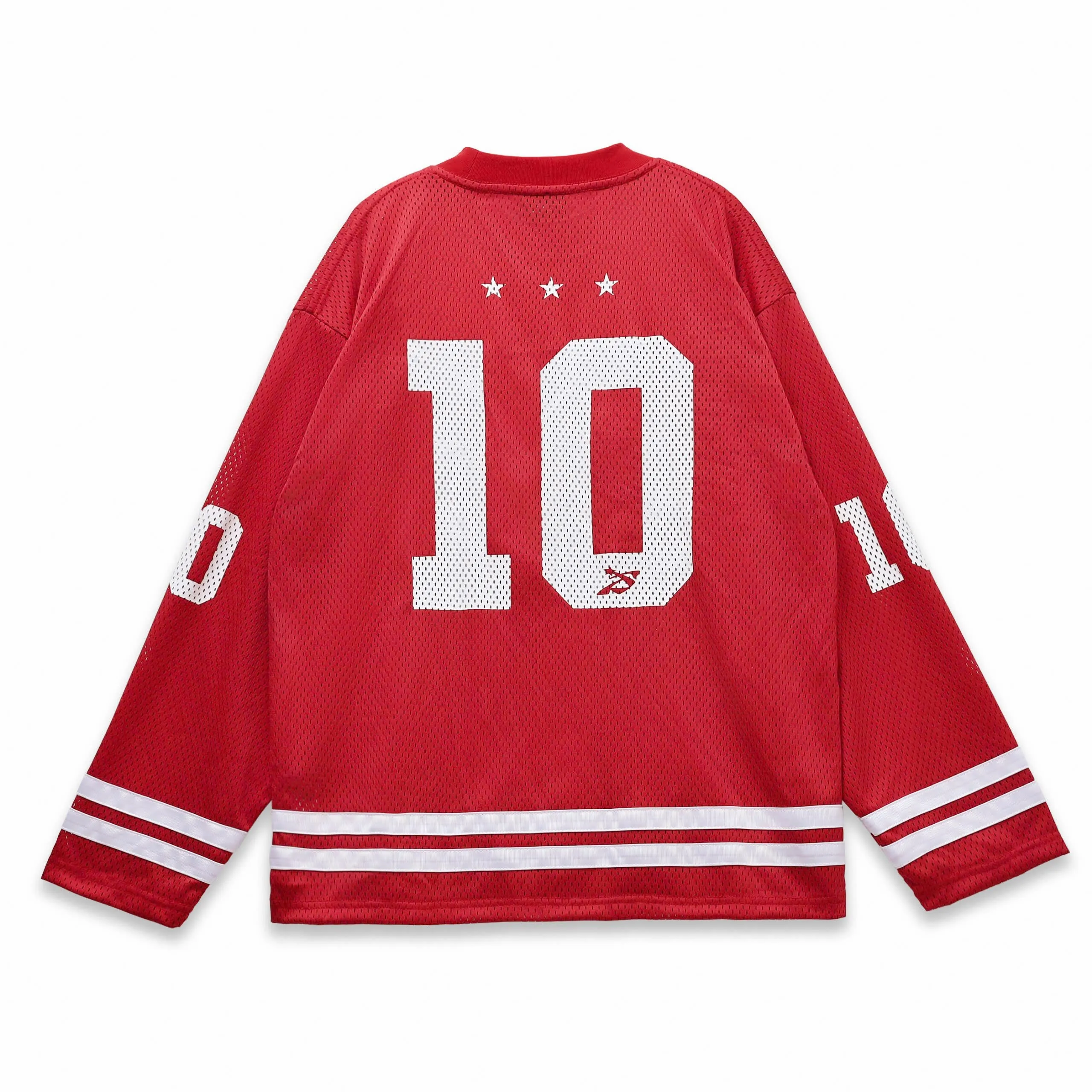 CREW LS JERSEY - BLACK/RED
