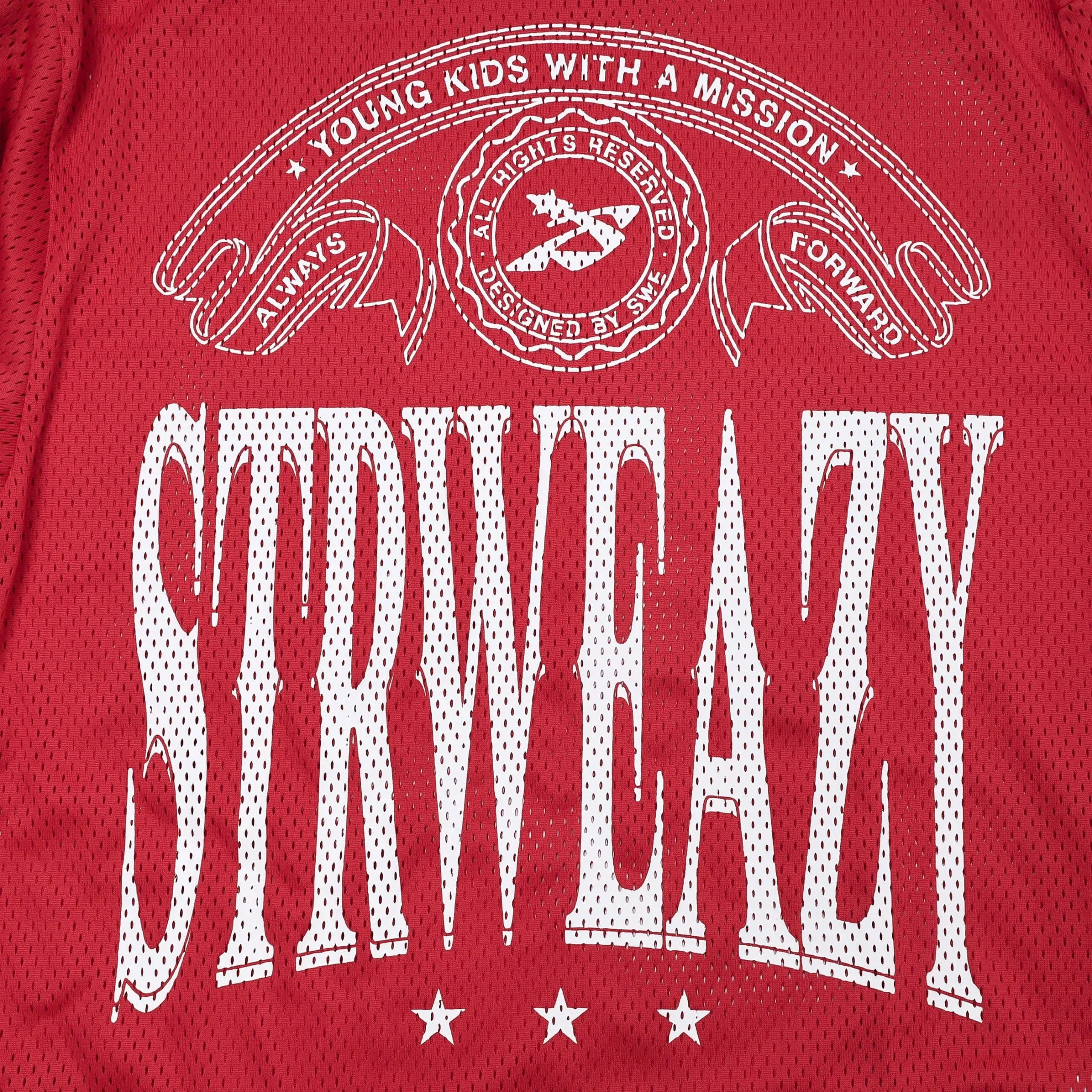 CREW LS JERSEY - BLACK/RED