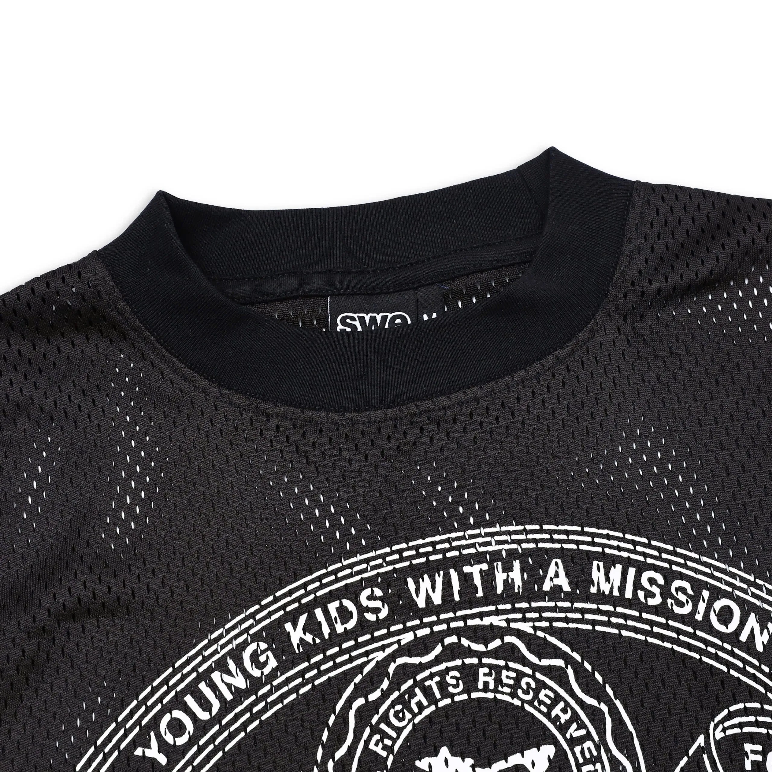 CREW LS JERSEY - BLACK/RED