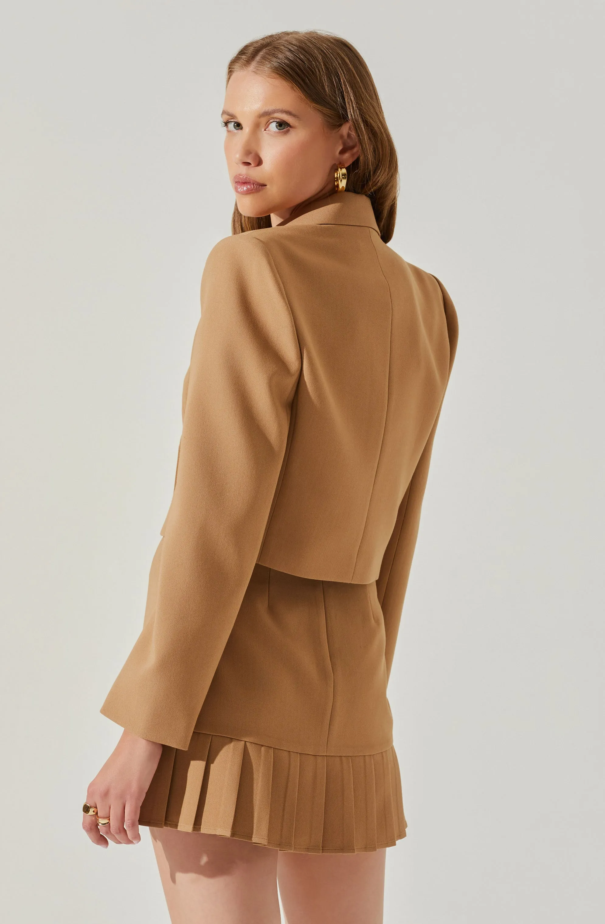 Fabiana Cropped Double Breasted Jacket