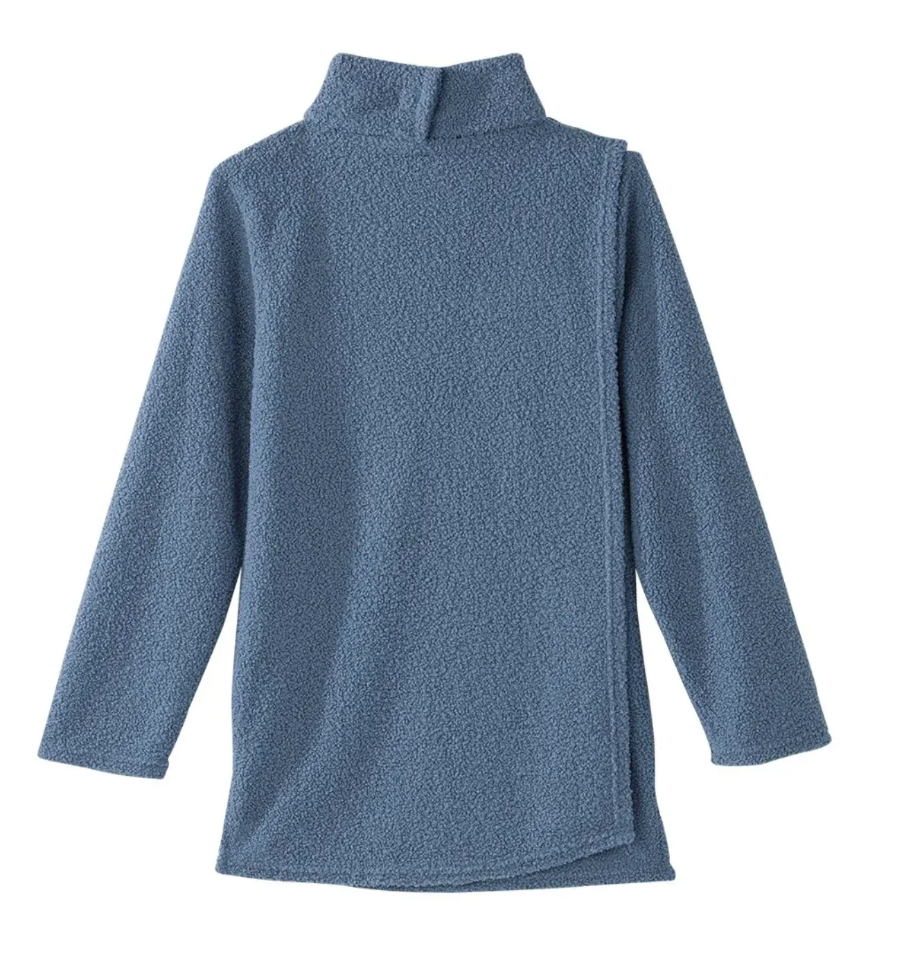 Fashionable Disabled Clothing Open Back Turtleneck Top