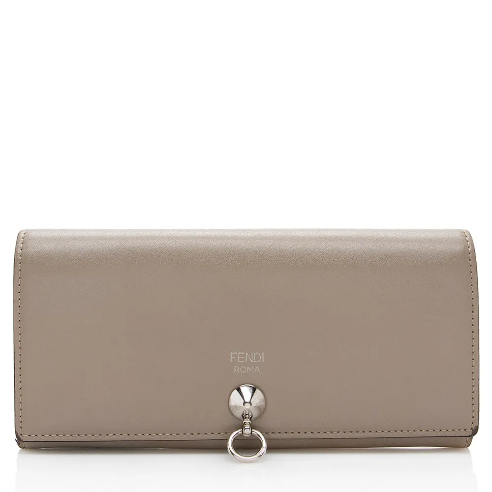 Fendi Calfskin By The Way Continental Wallet (SHF-17993)