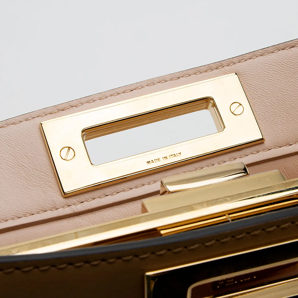 Fendi Calfskin Peekaboo Medium Satchel (SHF-18868)