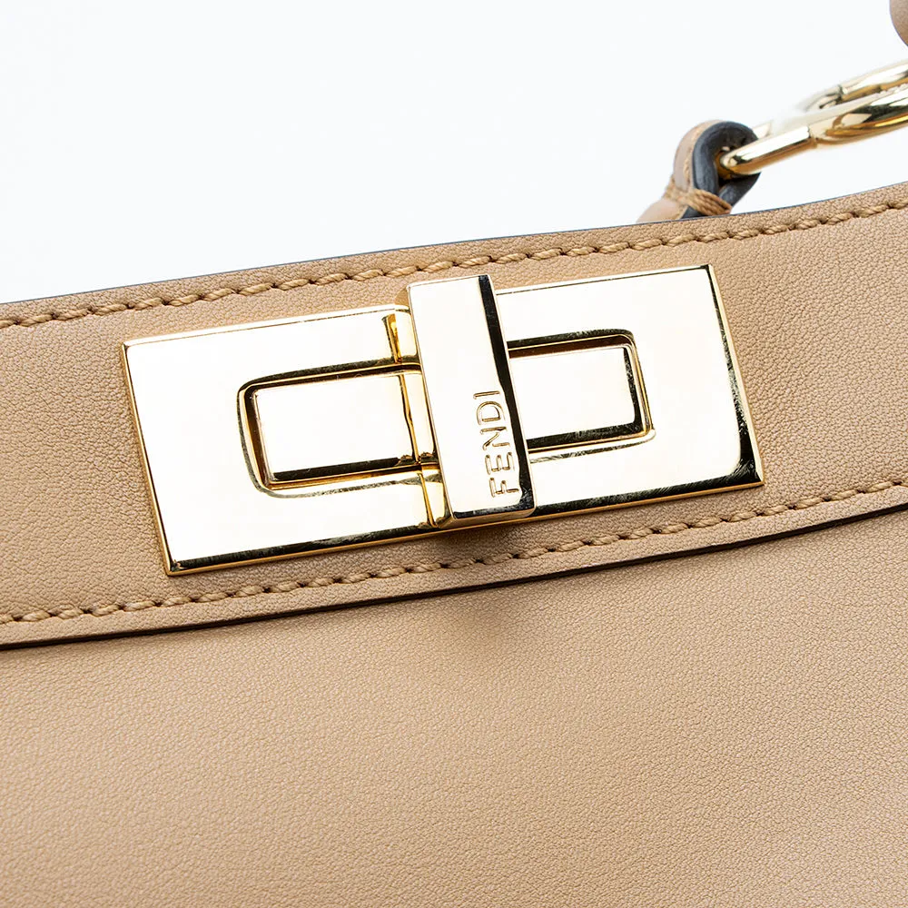 Fendi Calfskin Peekaboo Medium Satchel (SHF-18868)