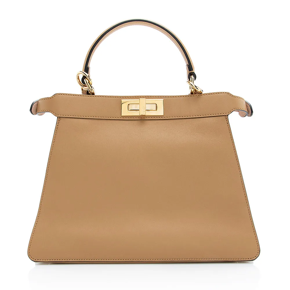 Fendi Calfskin Peekaboo Medium Satchel (SHF-18868)