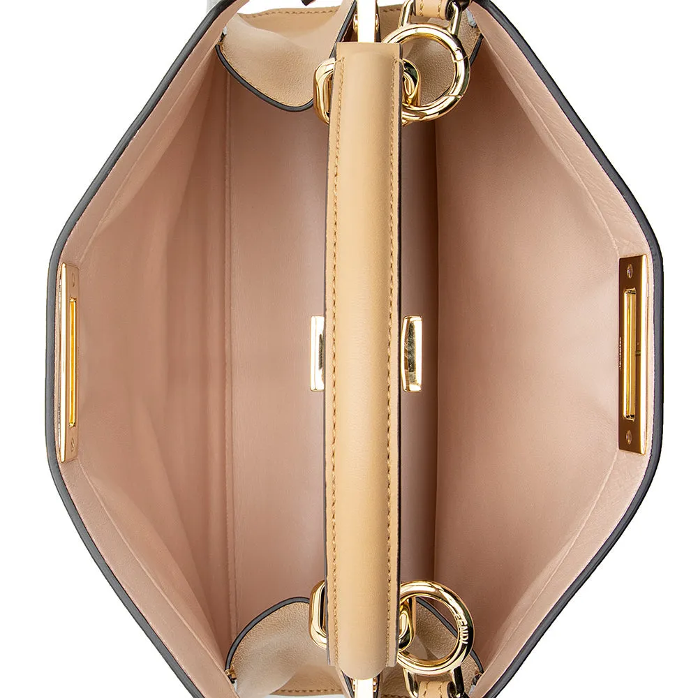 Fendi Calfskin Peekaboo Medium Satchel (SHF-18868)