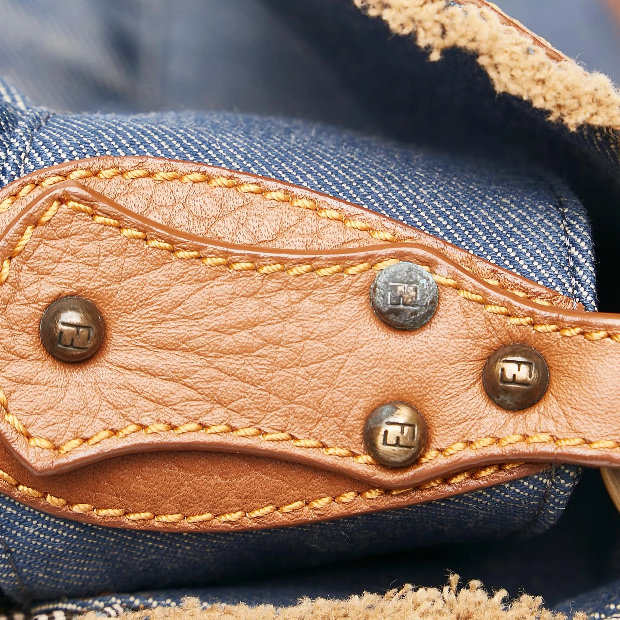 Fendi Chef Denim Shoulder Bag (SHG-34283)
