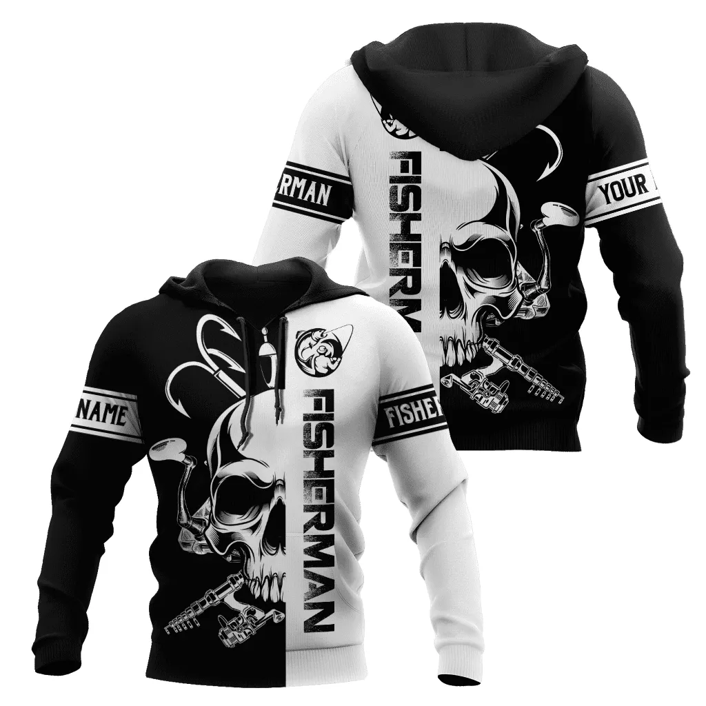 Fishing Tools Skull Custom Name Fishing For Men And Women Coolspod