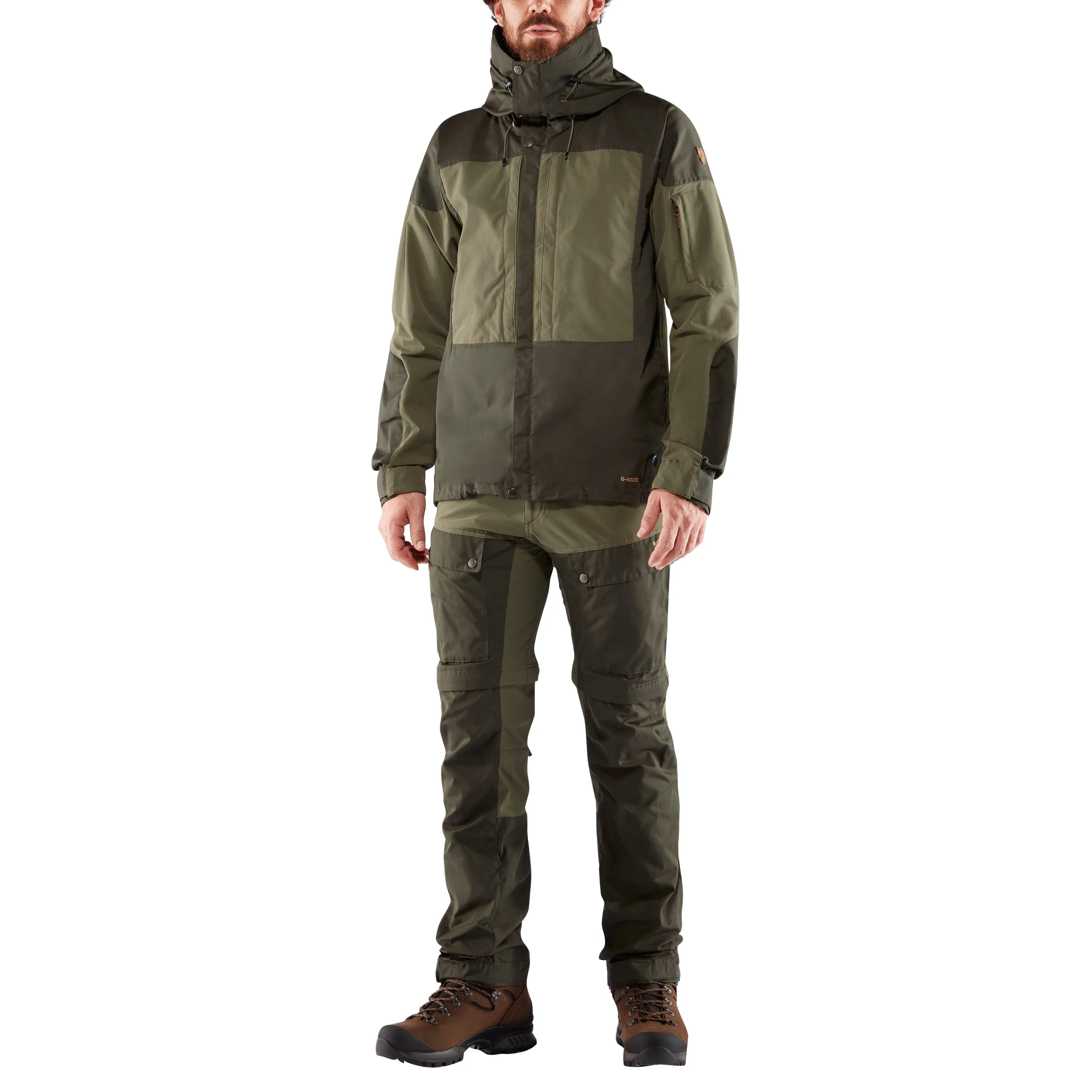Fjällräven Men&#x27;s Keb Gaiter Trousers Long Dark Navy/Light Olive | Buy Fjällräven Men&#x27;s Keb Gaiter Trousers Long Dark Navy/Light Olive here | Outnorth