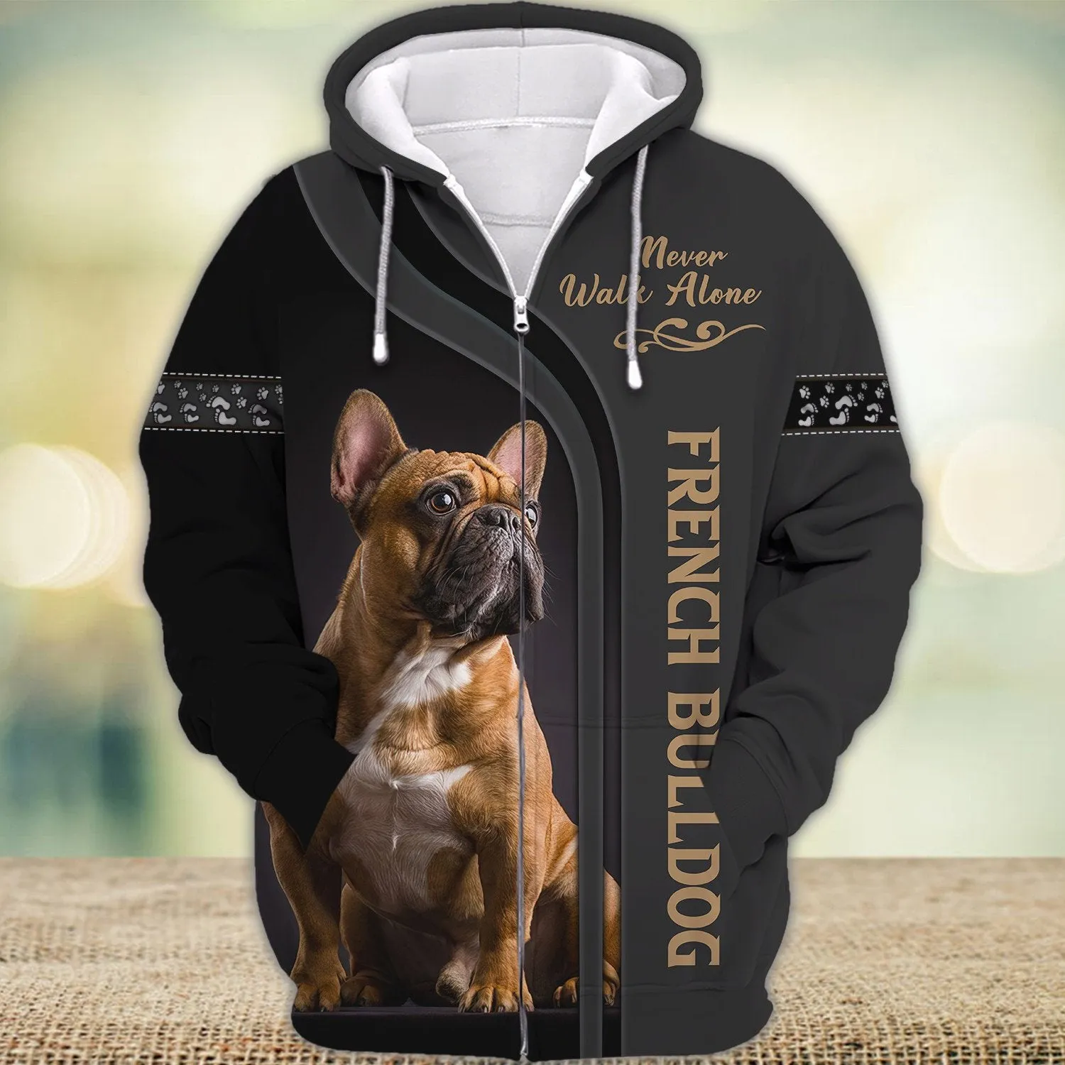 French Bulldog Black Memorial Dog 3D Sweatshirt Hoodie Shirt