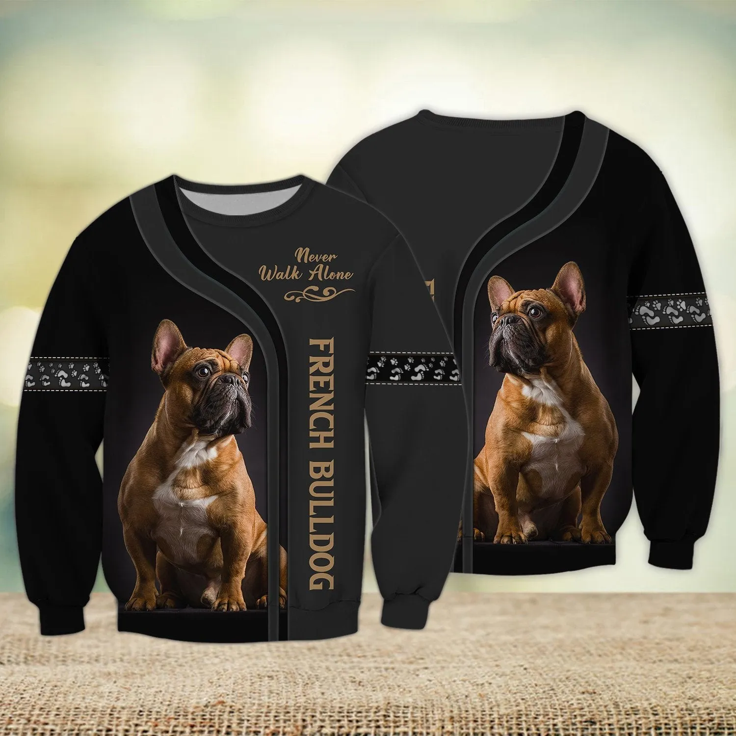 French Bulldog Black Memorial Dog 3D Sweatshirt Hoodie Shirt