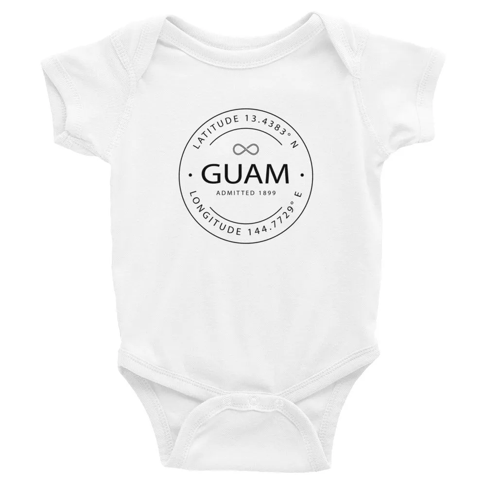Guam - Infant Bodysuit - Latitude & Longitude