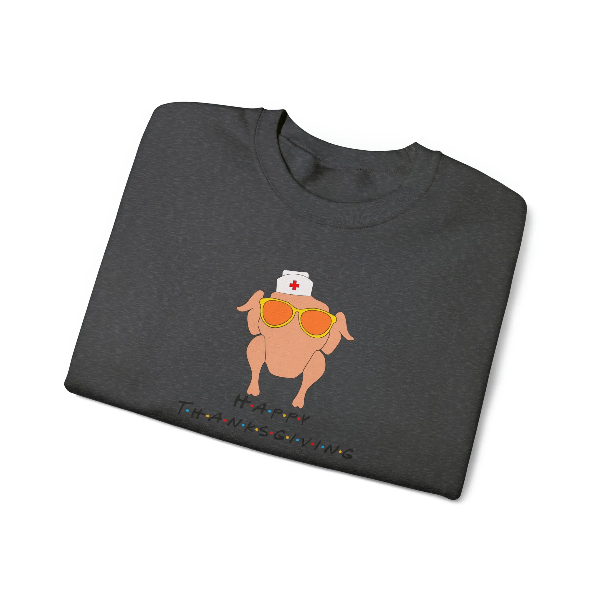 Happy Thanksgiving Nurse Unisex Heavy Blend™ Crewneck Sweatshirt