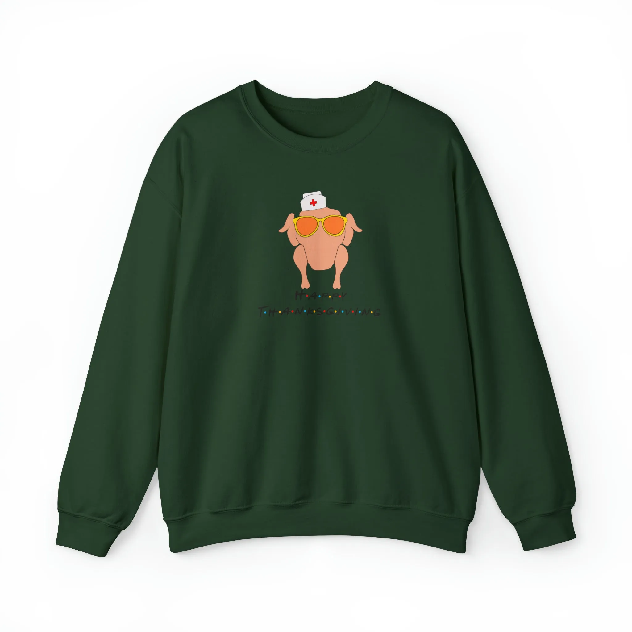 Happy Thanksgiving Nurse Unisex Heavy Blend™ Crewneck Sweatshirt
