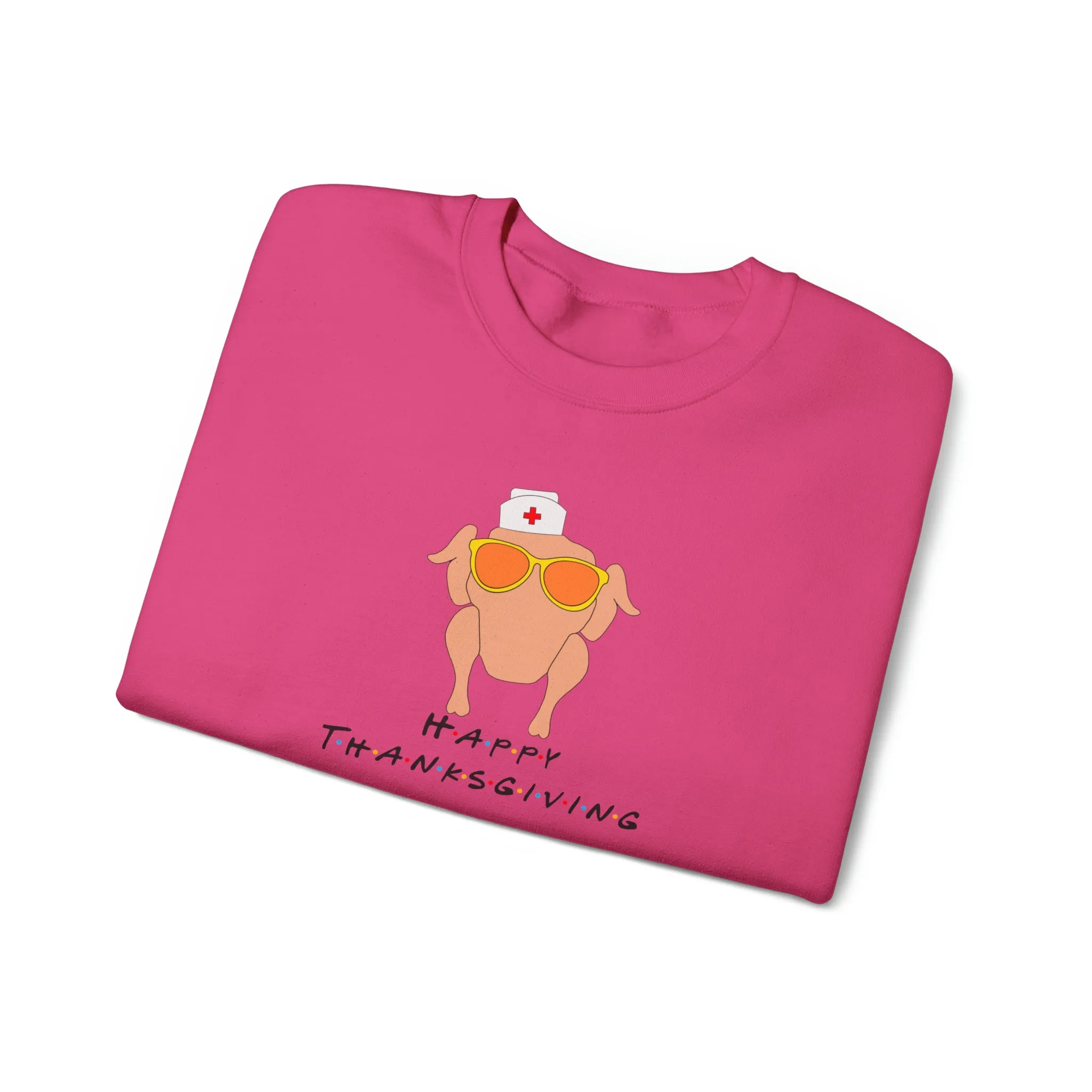 Happy Thanksgiving Nurse Unisex Heavy Blend™ Crewneck Sweatshirt
