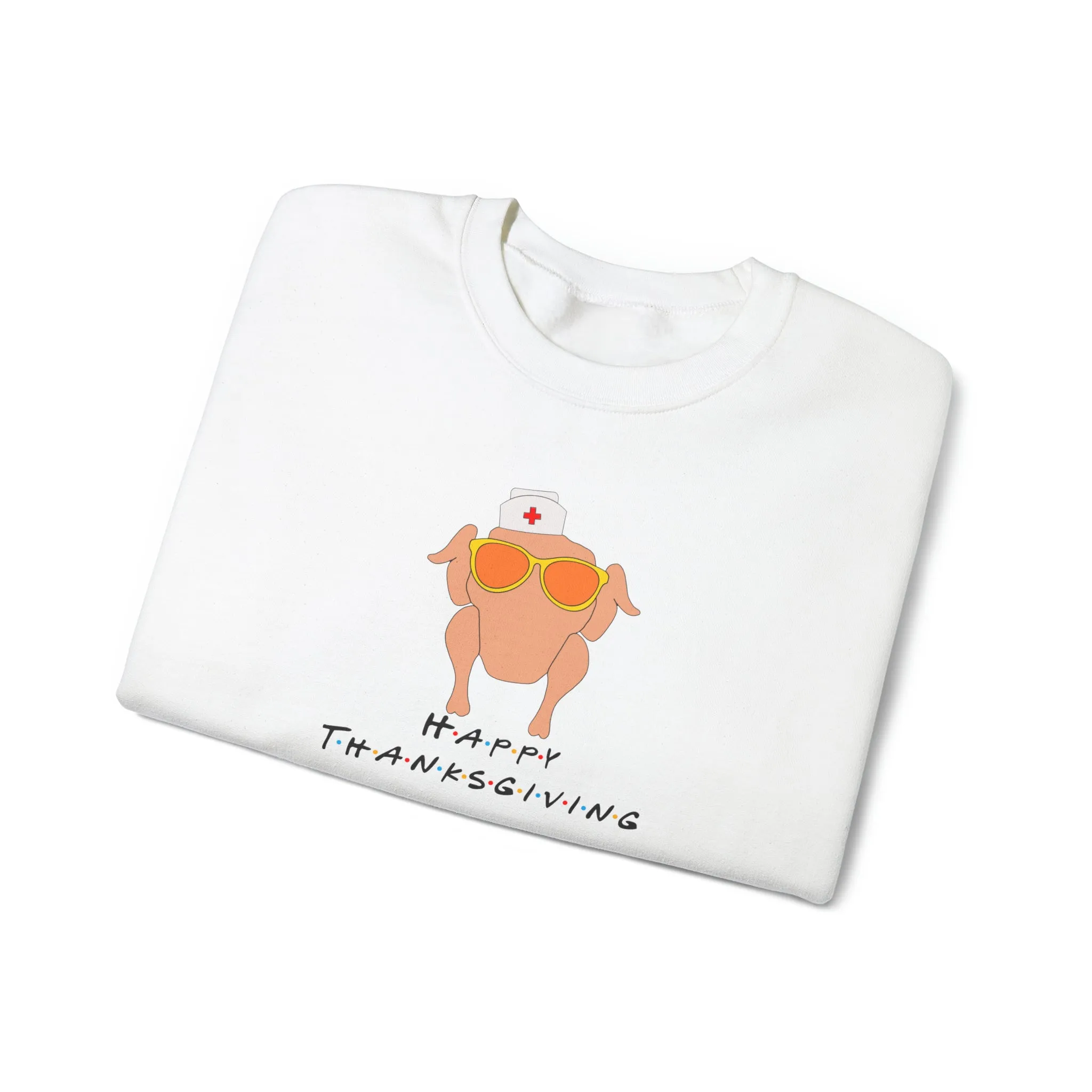 Happy Thanksgiving Nurse Unisex Heavy Blend™ Crewneck Sweatshirt