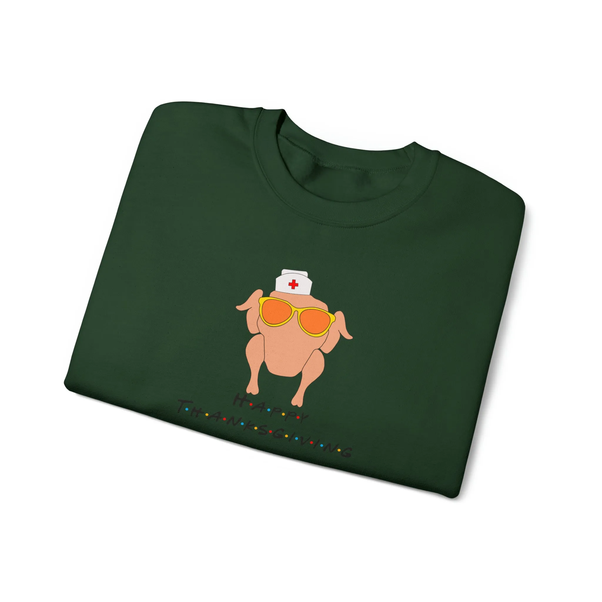 Happy Thanksgiving Nurse Unisex Heavy Blend™ Crewneck Sweatshirt