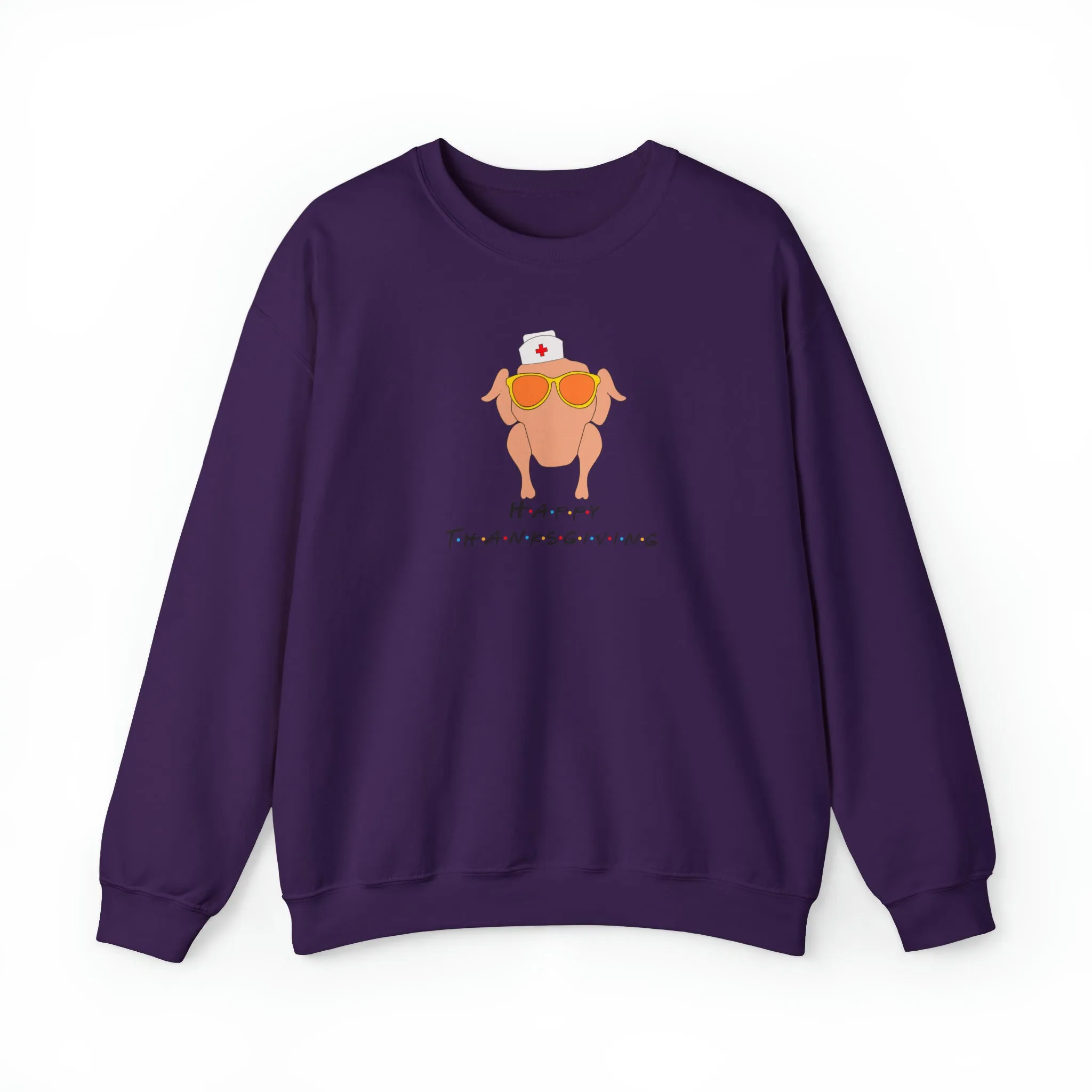 Happy Thanksgiving Nurse Unisex Heavy Blend™ Crewneck Sweatshirt
