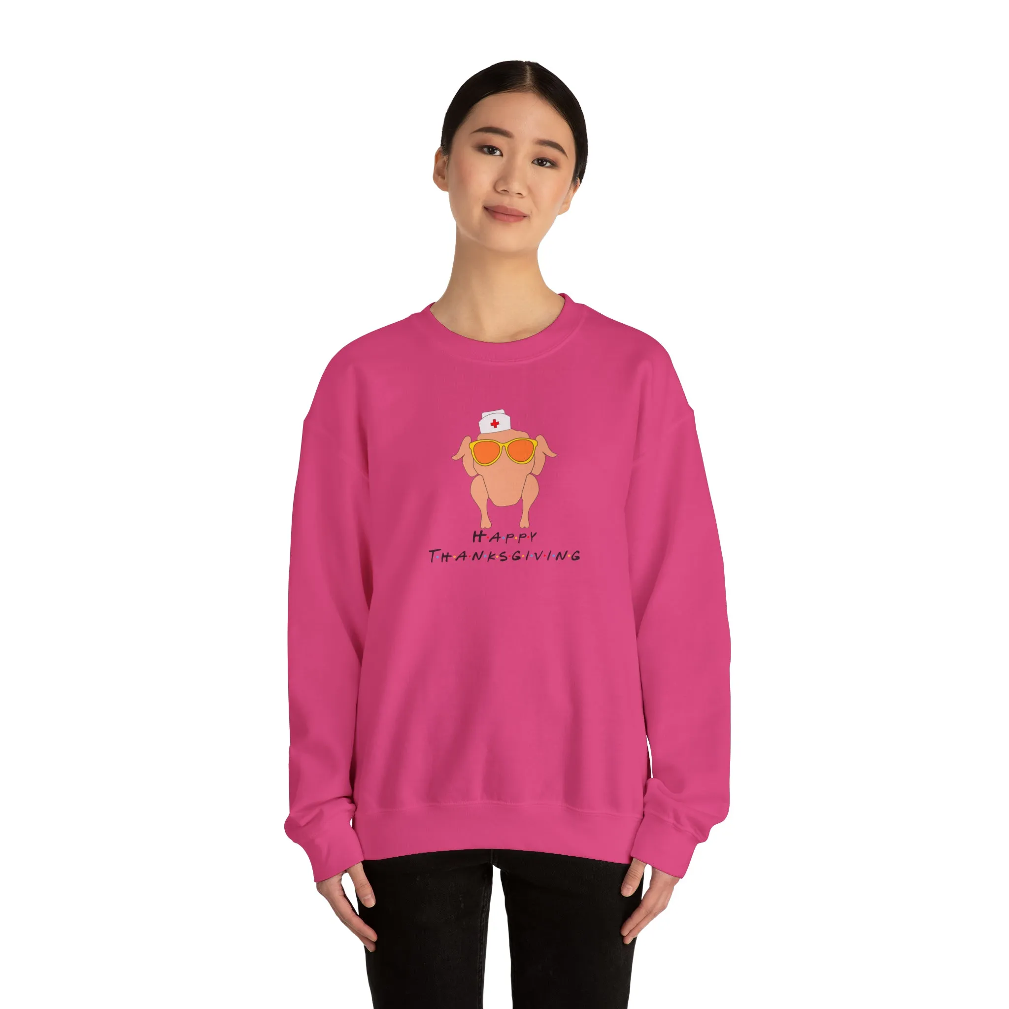 Happy Thanksgiving Nurse Unisex Heavy Blend™ Crewneck Sweatshirt