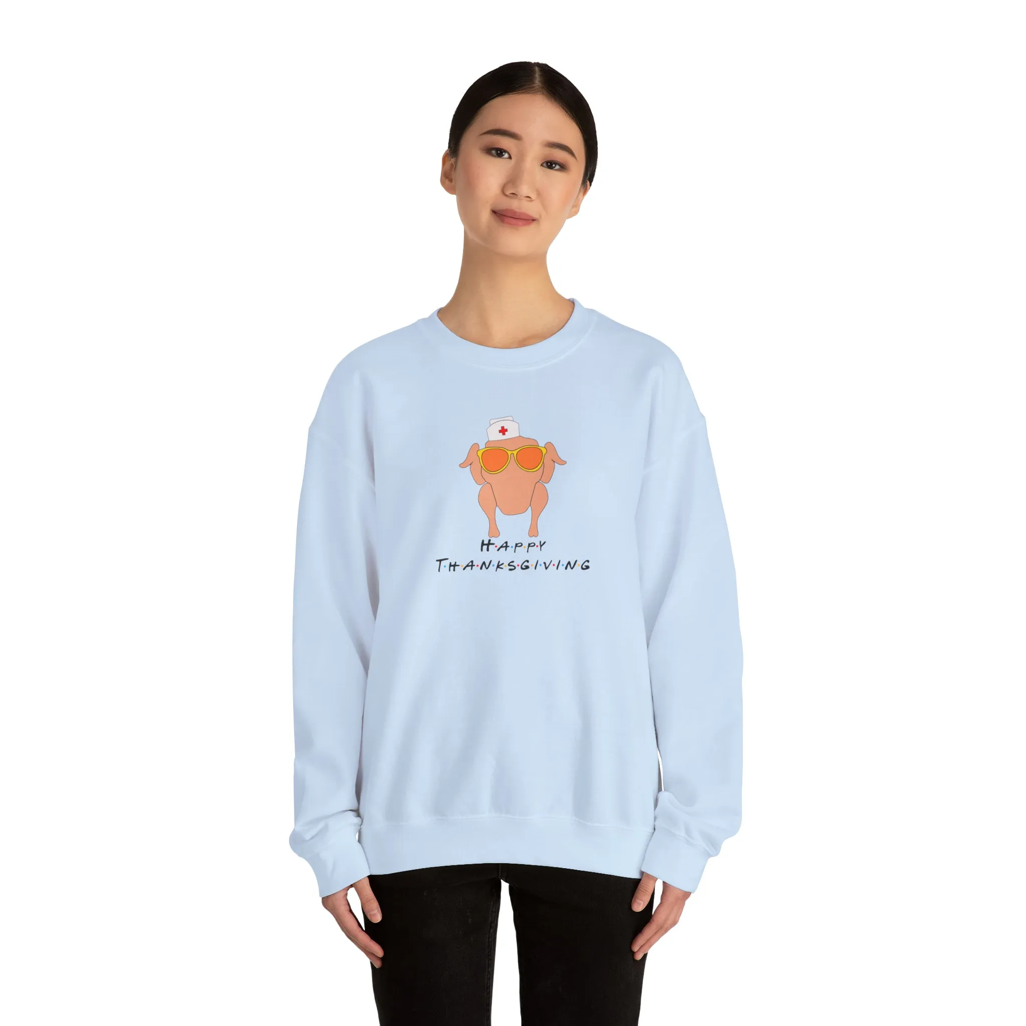 Happy Thanksgiving Nurse Unisex Heavy Blend™ Crewneck Sweatshirt