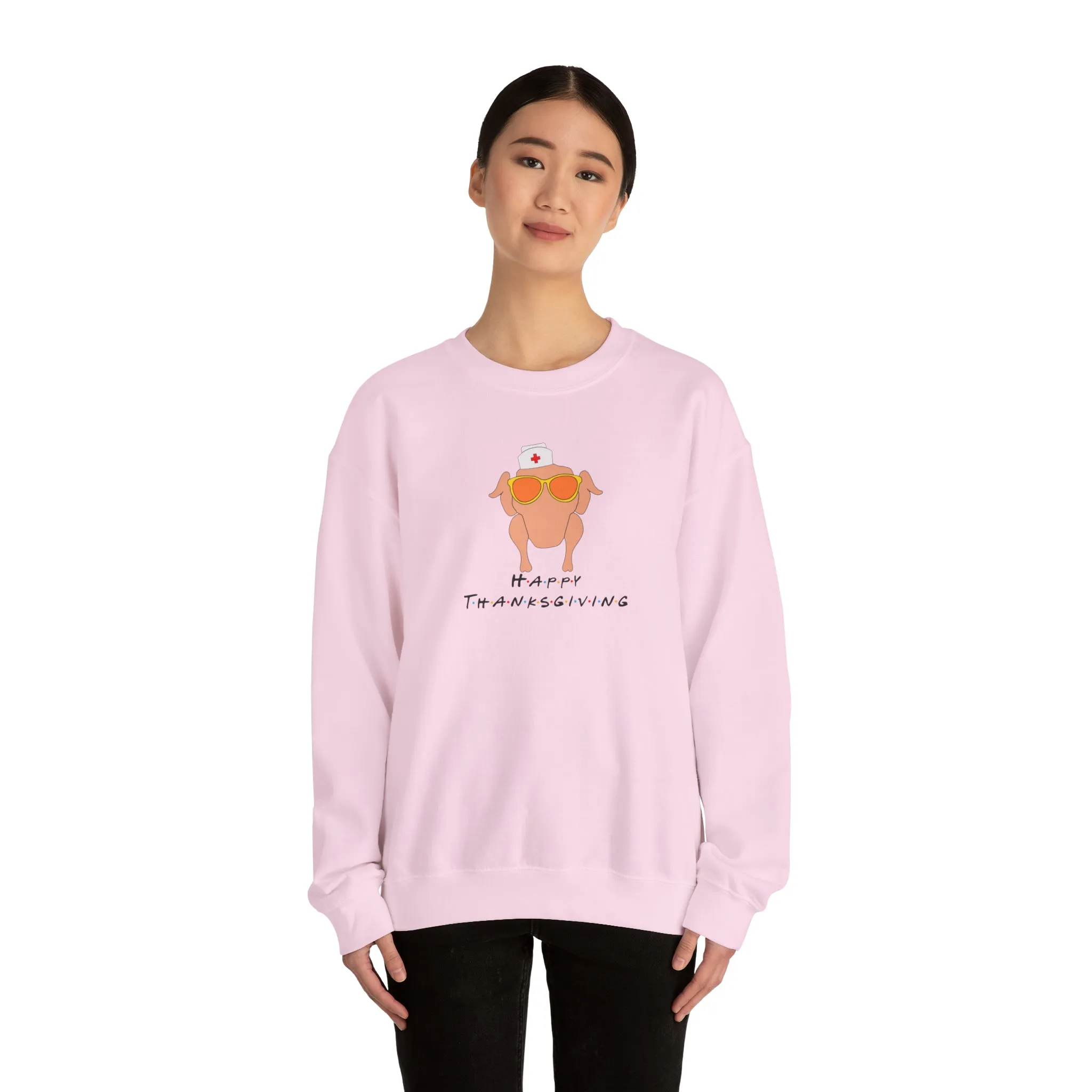 Happy Thanksgiving Nurse Unisex Heavy Blend™ Crewneck Sweatshirt