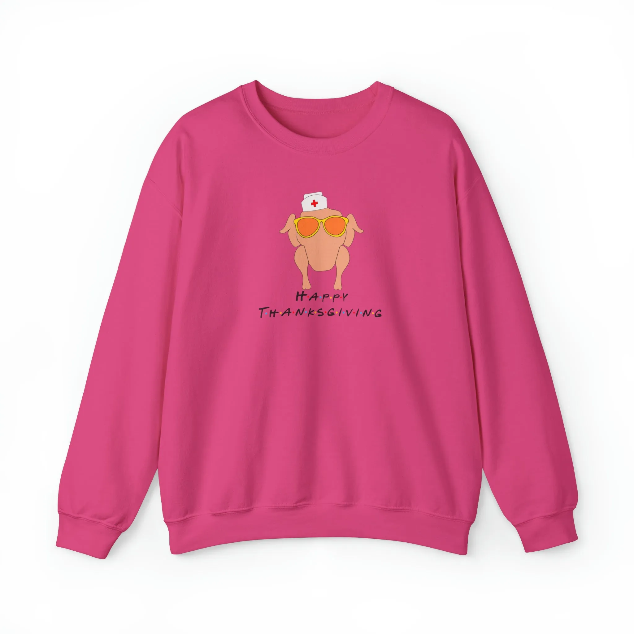 Happy Thanksgiving Nurse Unisex Heavy Blend™ Crewneck Sweatshirt