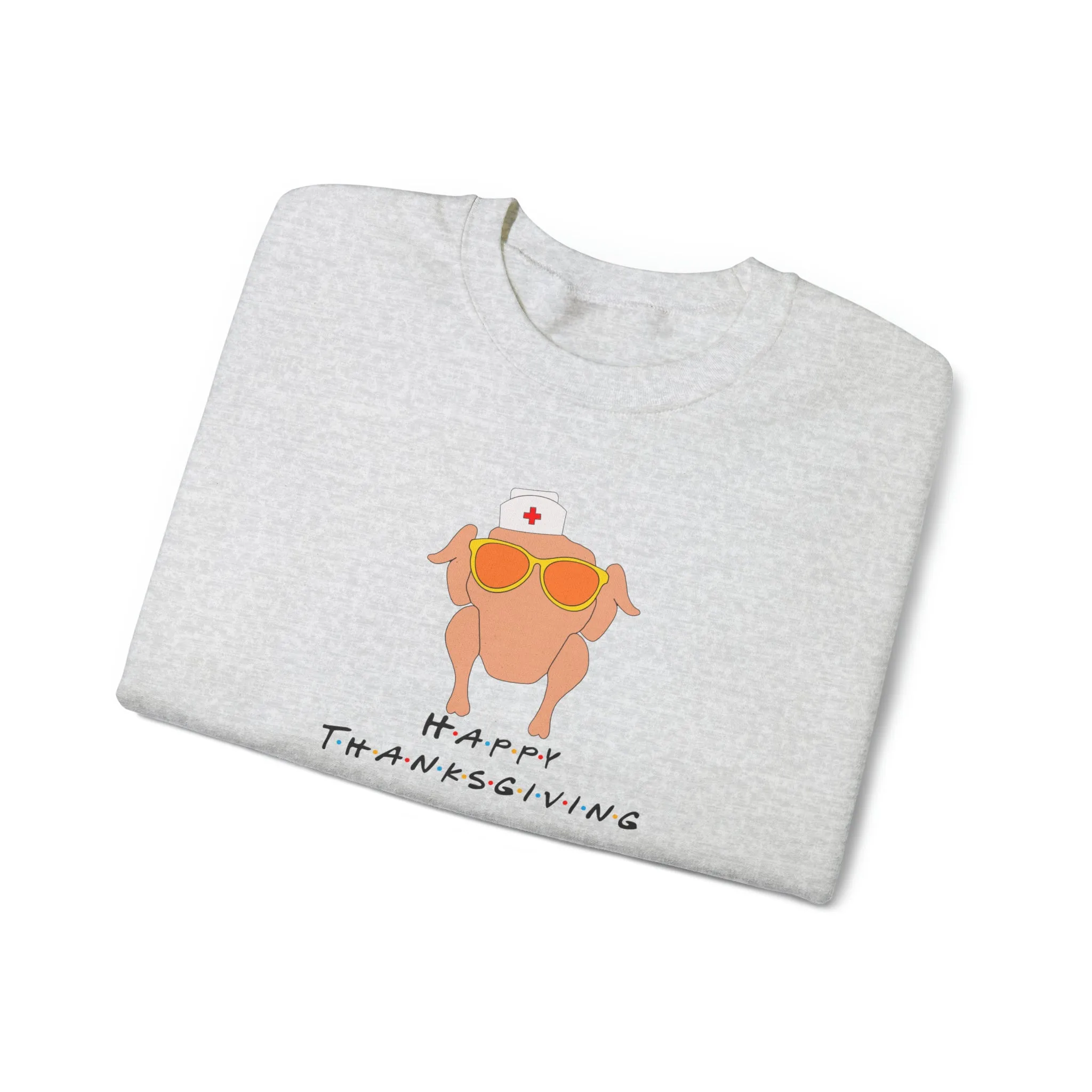 Happy Thanksgiving Nurse Unisex Heavy Blend™ Crewneck Sweatshirt