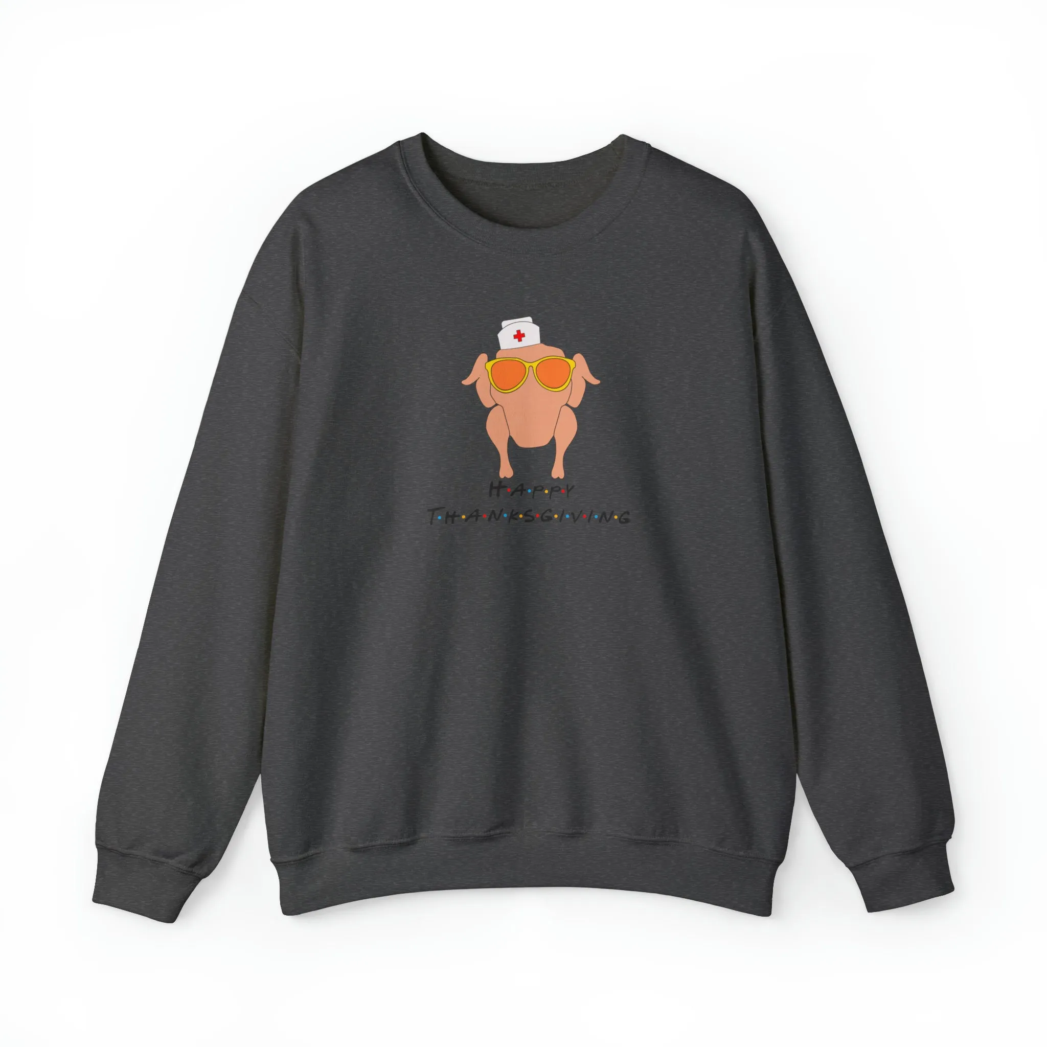 Happy Thanksgiving Nurse Unisex Heavy Blend™ Crewneck Sweatshirt