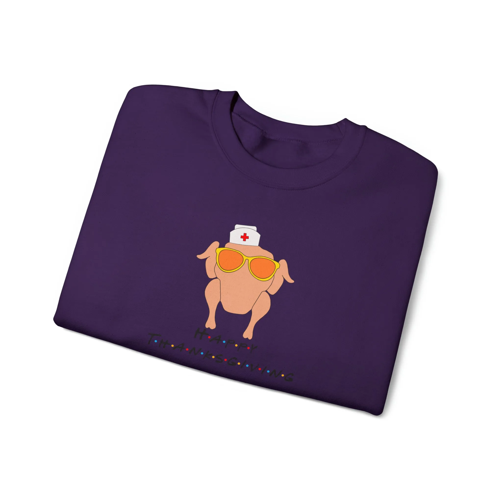 Happy Thanksgiving Nurse Unisex Heavy Blend™ Crewneck Sweatshirt
