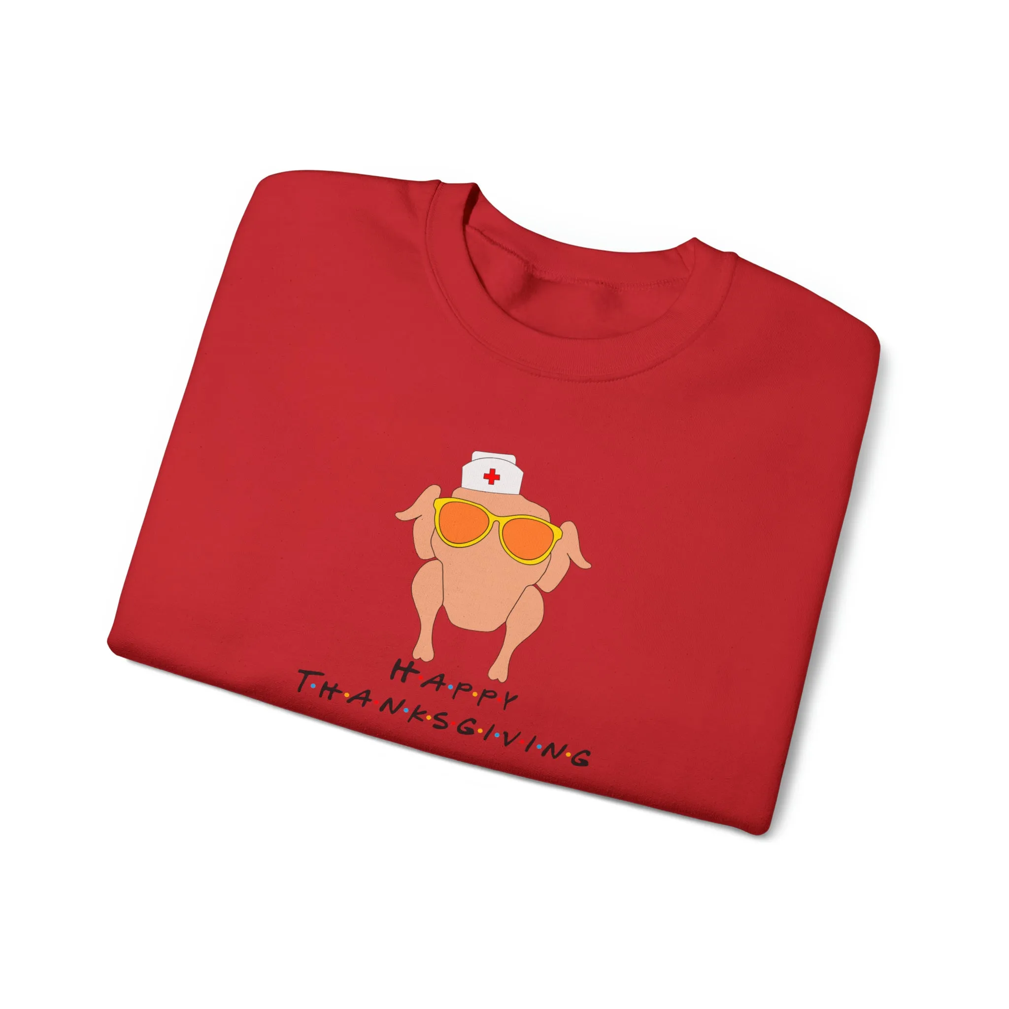Happy Thanksgiving Nurse Unisex Heavy Blend™ Crewneck Sweatshirt