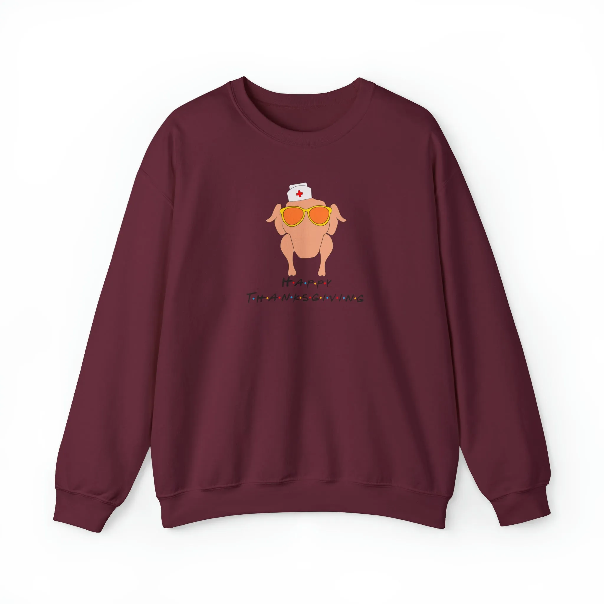 Happy Thanksgiving Nurse Unisex Heavy Blend™ Crewneck Sweatshirt