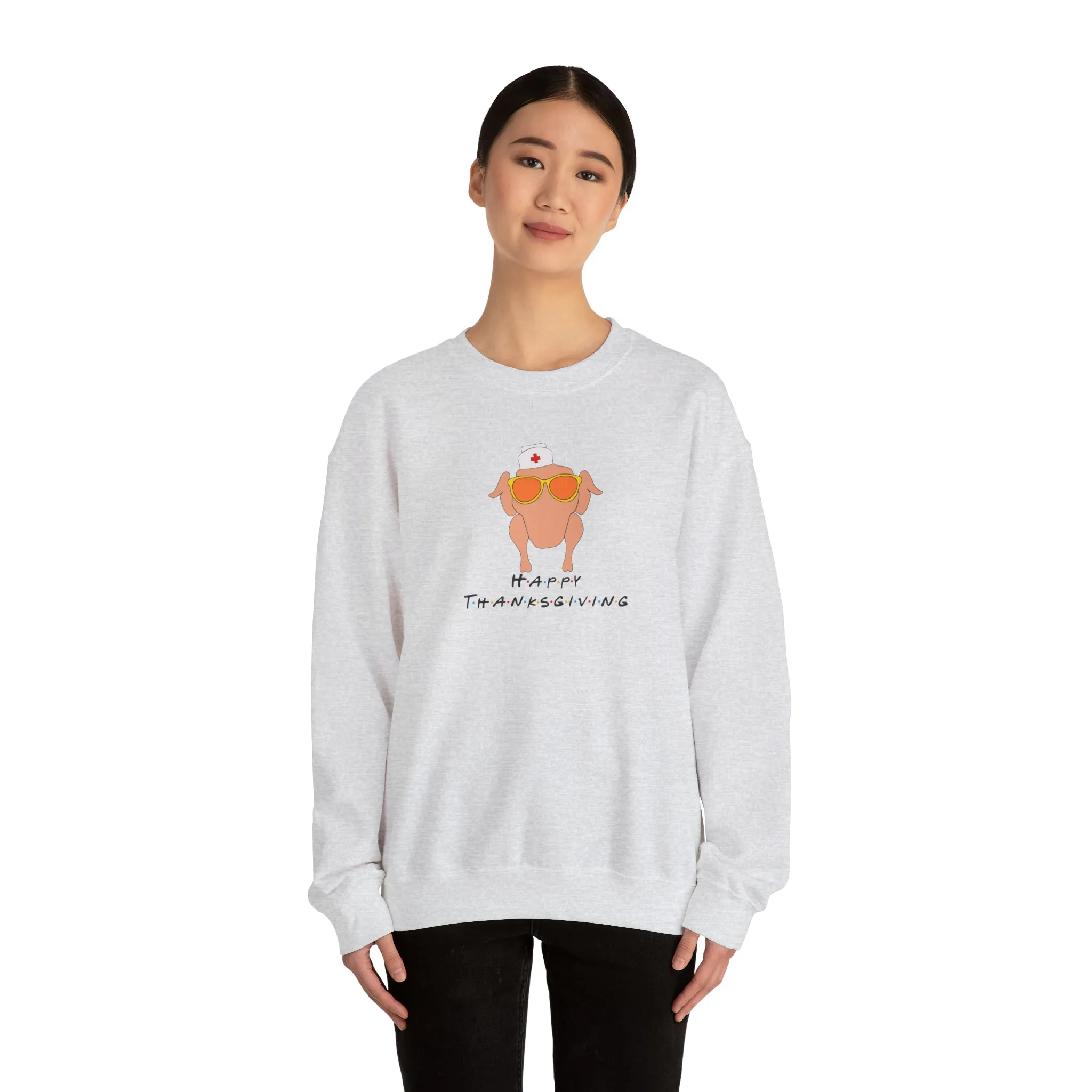 Happy Thanksgiving Nurse Unisex Heavy Blend™ Crewneck Sweatshirt