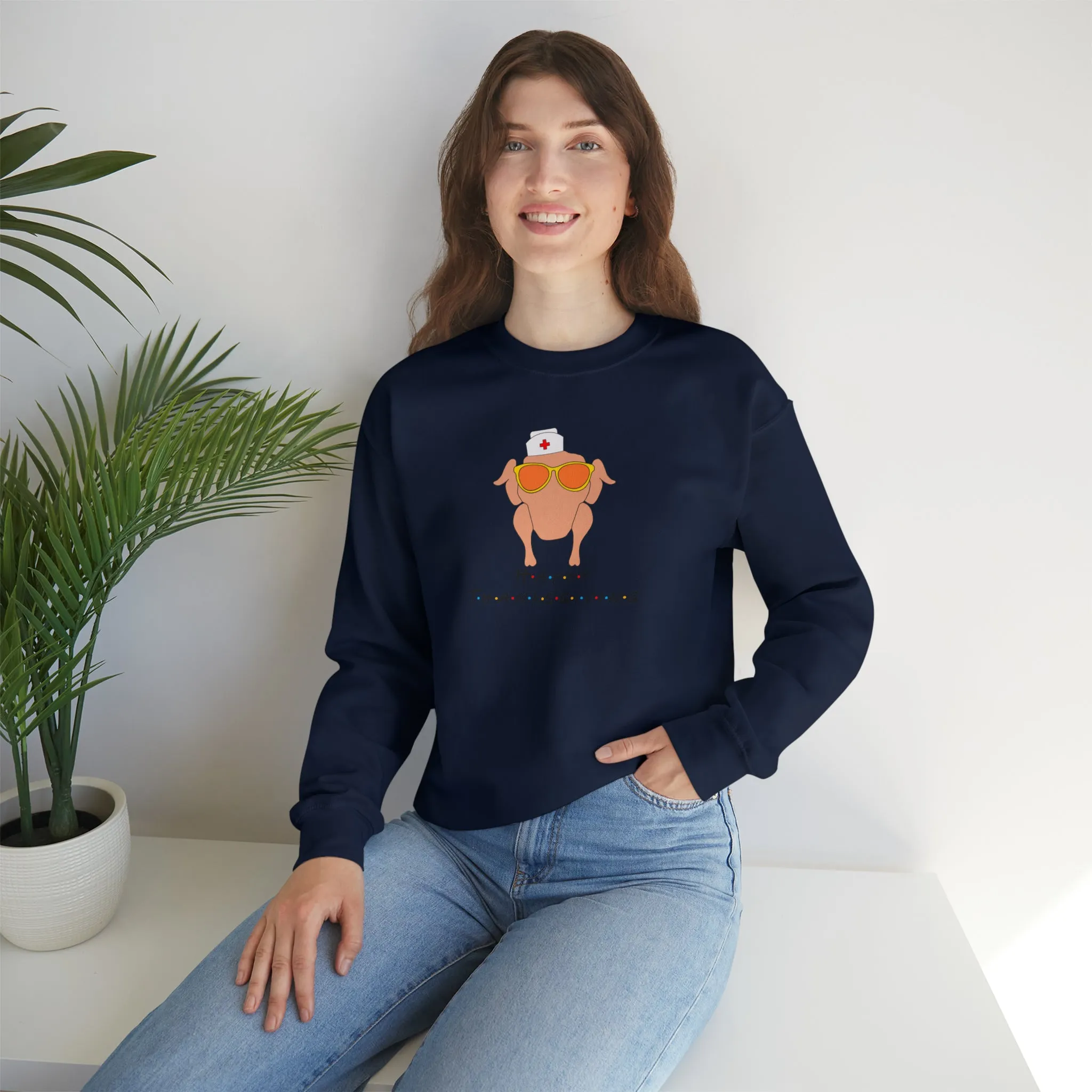 Happy Thanksgiving Nurse Unisex Heavy Blend™ Crewneck Sweatshirt